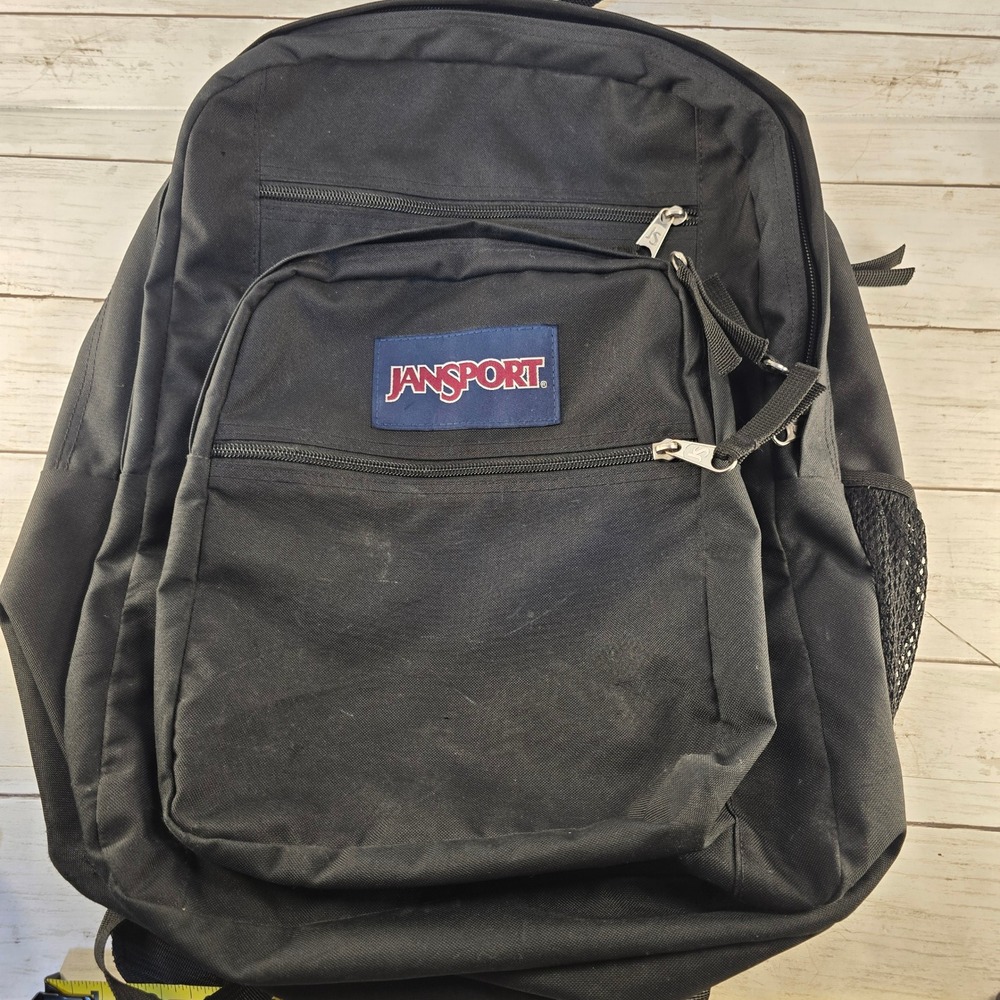 JanSport Big Student Backpack Black School Travel Bag JS0A47JK